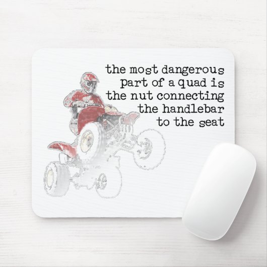 Dangerous Nut Quad ATV Off-Road Mousepad Mouse Pad マウスパッド (マウス)