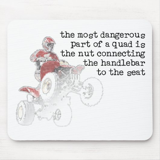 Dangerous Nut Quad ATV Off-Road Mousepad Mouse Pad マウスパッド (正面)