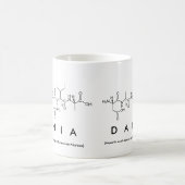 Daniaペプチド名mug コーヒーマグカップ (中央)