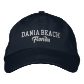 Dania Beach Florida Embroidered Baseball Hat 刺繍入りキャップ (正面)