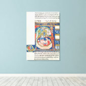 Danielを描いた歴史あるイニシャル「A」 キャンバスプリント (インサイチュ (ウッドフロア))