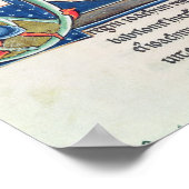 Danielを描いた歴史あるイニシャル「A」 ポスター (角)