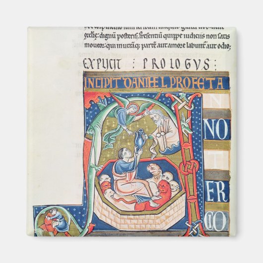 Danielを描いた歴史あるイニシャル「A」 マグネット (正面)