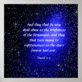 Daniel 12:3キャンバス印刷 ポスター (正面)