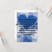 Daniel 6:25 KJVバイブル聖句Pic Flat Greeting カード (正面/裏面インサイチュ)