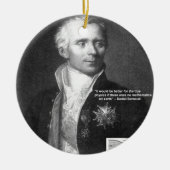 Daniel Bernoulli True Physics引用文ギフト&カード セラミックオーナメント (正面)