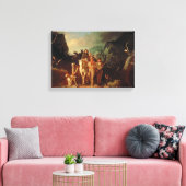 Daniel Booneはクンバーを介して入植者を護衛した キャンバスプリント (インサイチュ (リビング))