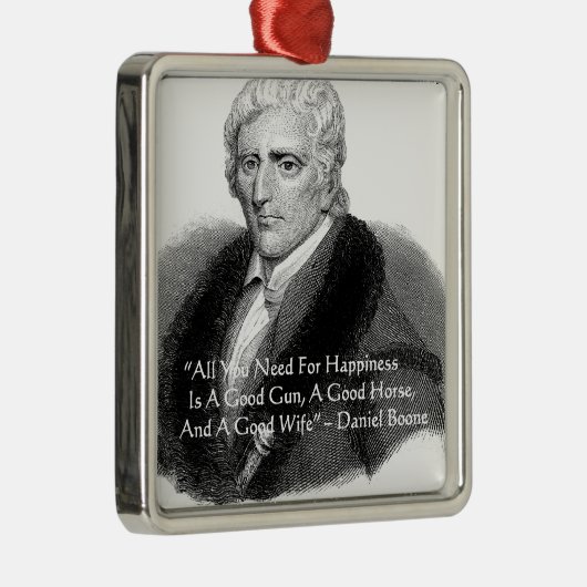 Daniel Booneユーモア引用文ギフトティースカードなど メタルオーナメント (右)