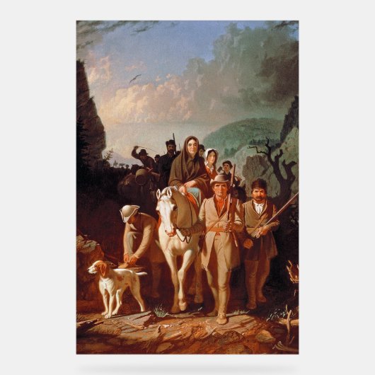 Daniel Boone escorting settlers  アクリルサイン (正面)
