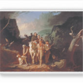 Daniel Boone escorting settlers シール (正面)