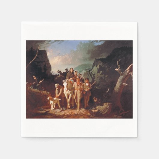 Daniel Boone escorting settlers  スタンダードカクテルナプキン (正面)