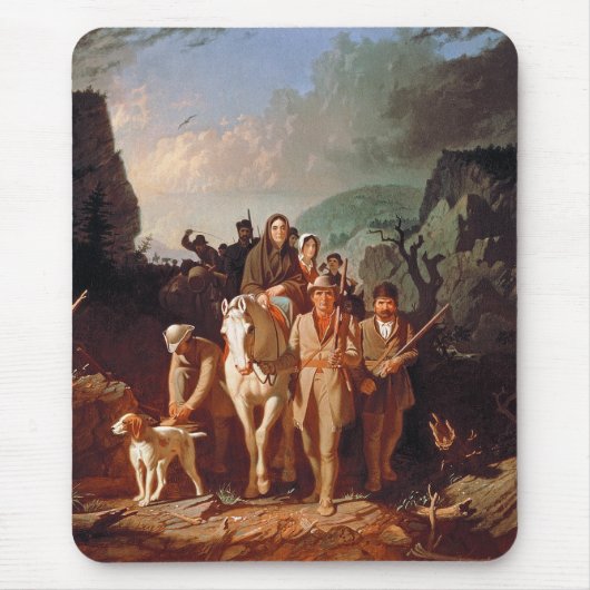 Daniel Boone escorting settlers  マウスパッド (正面)