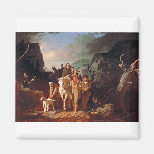 Daniel Boone escorting settlers  マグネット (正面)