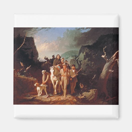 Daniel Boone escorting settlers  マグネット (正面)