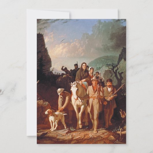 Daniel Boone escorting settlers  招待状 (正面)