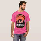 Daniel Boone Kentuckyハイキングイン自然 Tシャツ (正面フル)