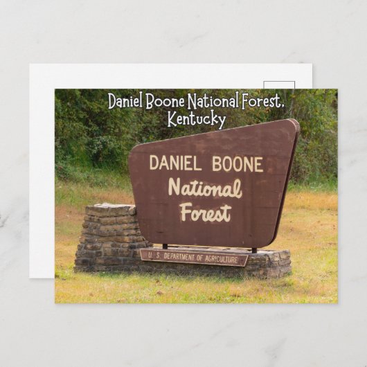 Daniel Boone National Forest Kentucky ポストカード (正面/裏面)