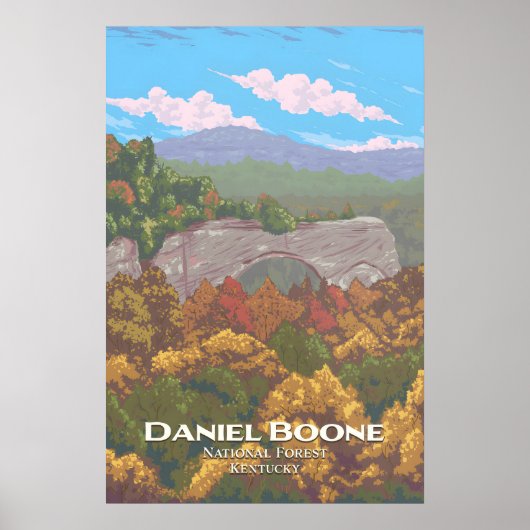 Daniel Boone National Forest Travel Poster ポスター (正面)