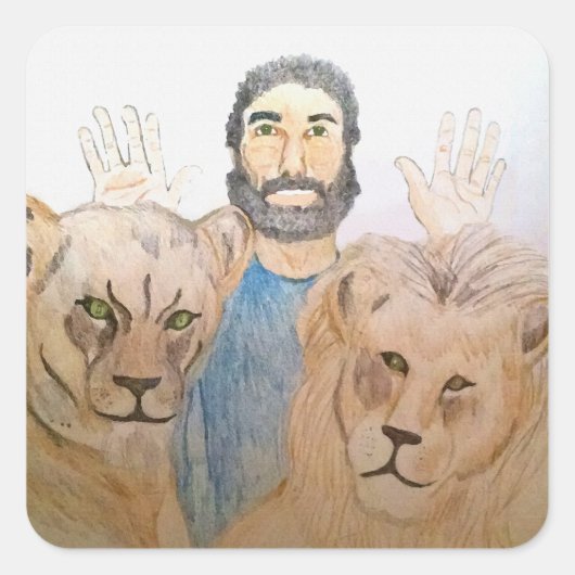 Daniel in the Lions' Den IIスタンプ スクエアシール (正面)
