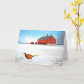 Daniel Lady Farmビジターフェアシャンアートグリーティングカード カード (黄色い花)