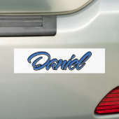 Daniel Name blue AufkleberステッカーAutoaufkleber バンパーステッカー (車上)
