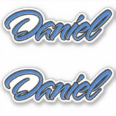 Daniel Name blue Aufkleber Sticker Stickerset シール (正面)