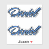 Daniel Name blue Aufkleber Sticker Stickerset シール (シート)