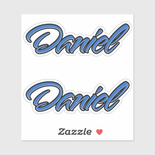 Daniel Name blue Aufkleber Sticker Stickerset シール (シート)