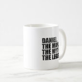 Daniel name, Daniel The Man The Myth The Legend コーヒーマグカップ (正面右)