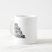Daniel name, Daniel The Man The Myth The Legend コーヒーマグカップ (正面左)