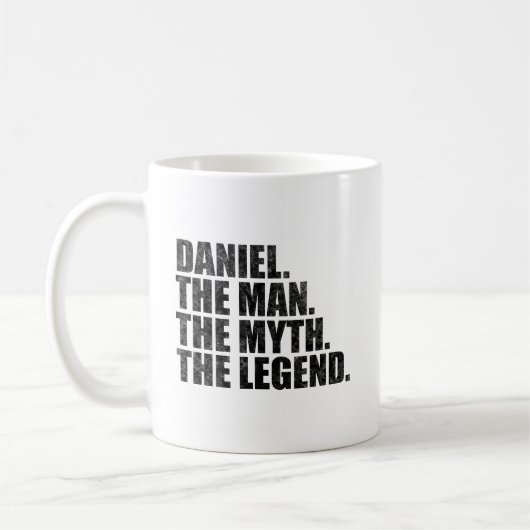 Daniel name, Daniel The Man The Myth The Legend コーヒーマグカップ (左)