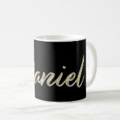 Daniel Name whitegold Tasse Teetasse Kaffeetasse コーヒーマグカップ (正面右)