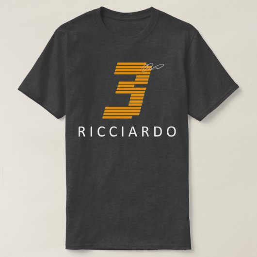 Daniel Ricciardo Graphic Dark Tシャツ (デザイン正面)