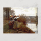 Daniel Ridgway Knight'sのハガキ絵を描キ ポストカード (正面)