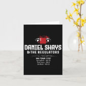 Daniel Shays Machusettsの歴史 カード (黄色い花)