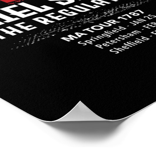 Daniel Shays Machusettsの歴史 ポスター (角)