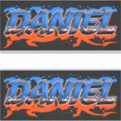 Daniel Vorname Name Graffiti Aufkleber Sticker シール (正面)