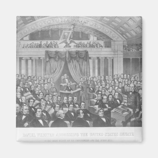 Daniel Websterが州に対処統一されたする マグネット (正面)