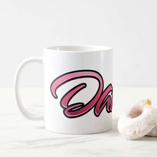 Daniela faded pink Tasse Teetasse Kaffeetasse コーヒーマグカップ (ドーナツ)