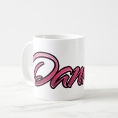 Daniela faded pink Tasse Teetasse Kaffeetasse コーヒーマグカップ (正面左)