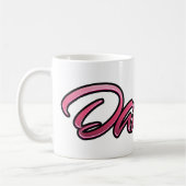 Daniela faded pink Tasse Teetasse Kaffeetasse コーヒーマグカップ (左)
