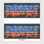 Daniele Vorname Name Graffiti Aufkleber Sticker シール (シート)