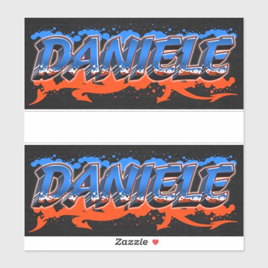 Daniele Vorname Name Graffiti Aufkleber Sticker シール (シート)