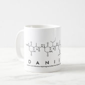 Danielleのペプチッド名前のマグ コーヒーマグカップ (正面左)