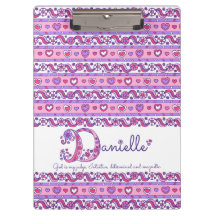 Danielleの名前doodle文字Dクリップボードを意味