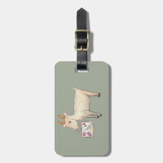 Danielleヤギ ラゲッジタグ (正面縦)