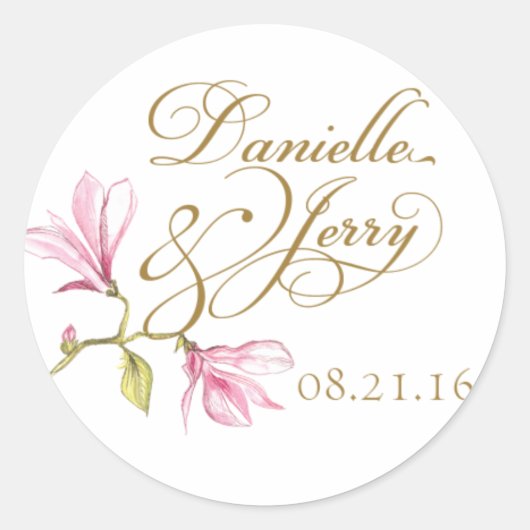 Danielle & Jerryスタンプ ラウンドシール (正面)