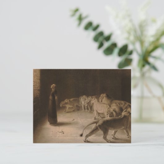 Daniel's Answer to the King by Briton Riviere ポストカード (スタンド正面)