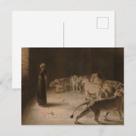 Daniel's Answer to the King by Briton Riviere ポストカード (正面/裏面)