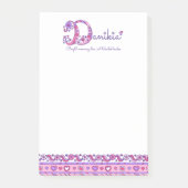 Danikiaの名前を意味する文字Dカスタムのコメントを投稿する ポストイット (正面)